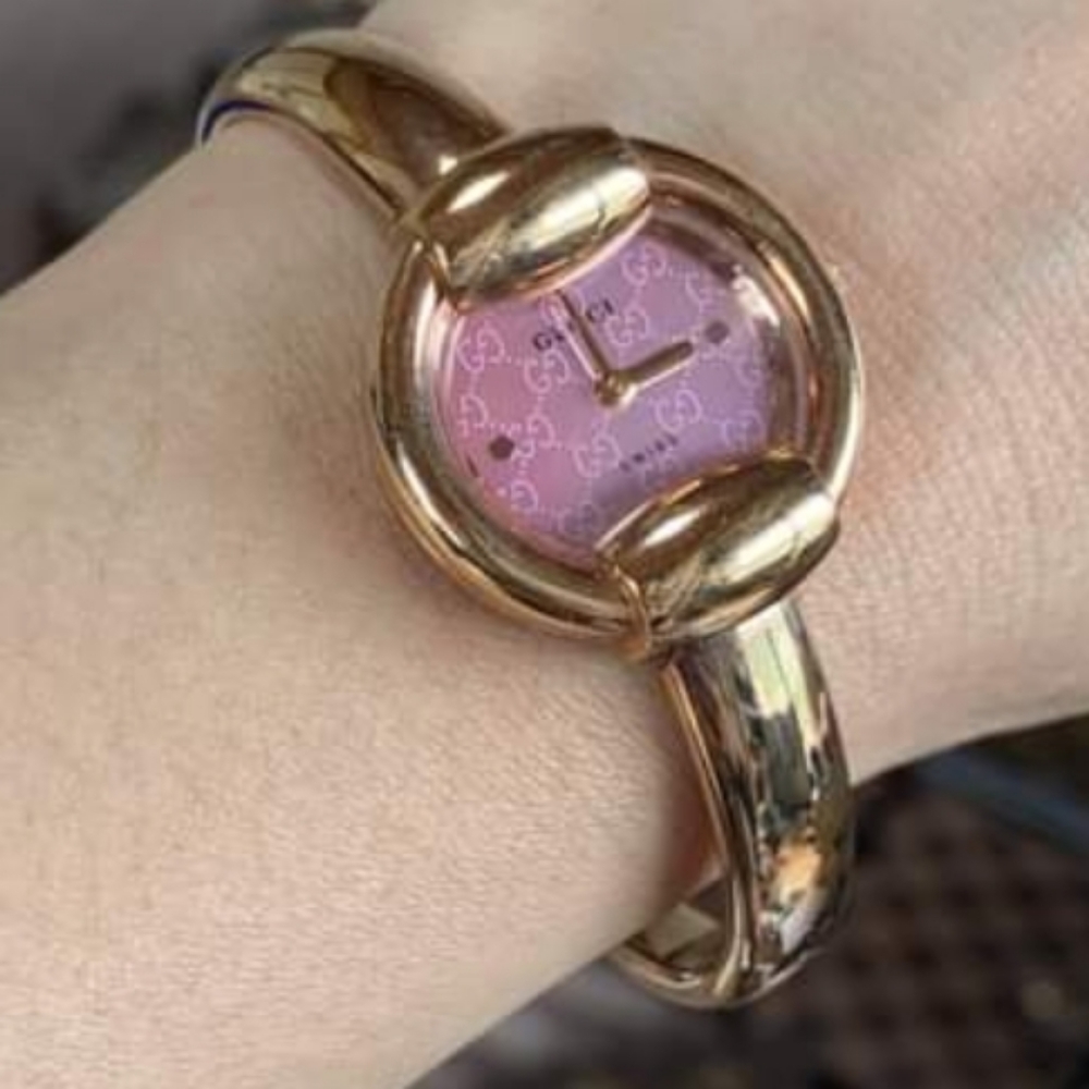 Gucci Rose Gold Bangle Watch